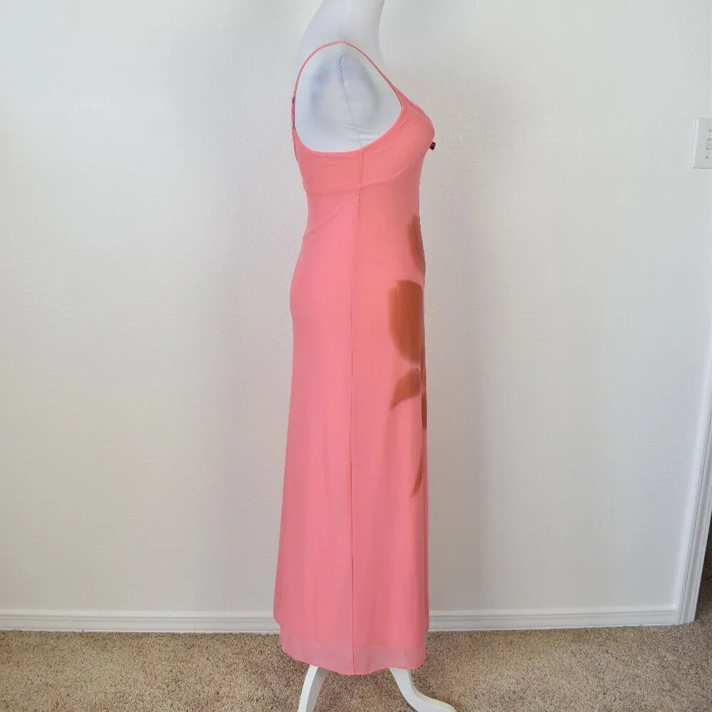 Kimchi Blue Ginnie Printed Mesh Midi Floral Slip Dress - XS - Picture 5 of 9